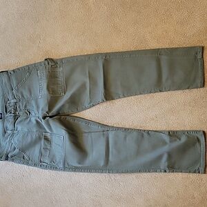 Citizens Of Humanity Green Capris with Utility Style